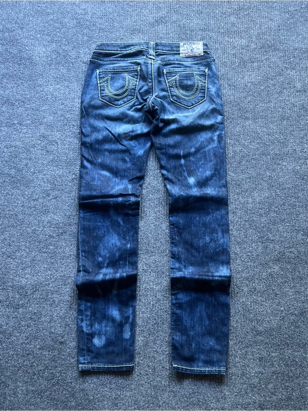 Y2K Acid Washed True Religion Skinny Jeans